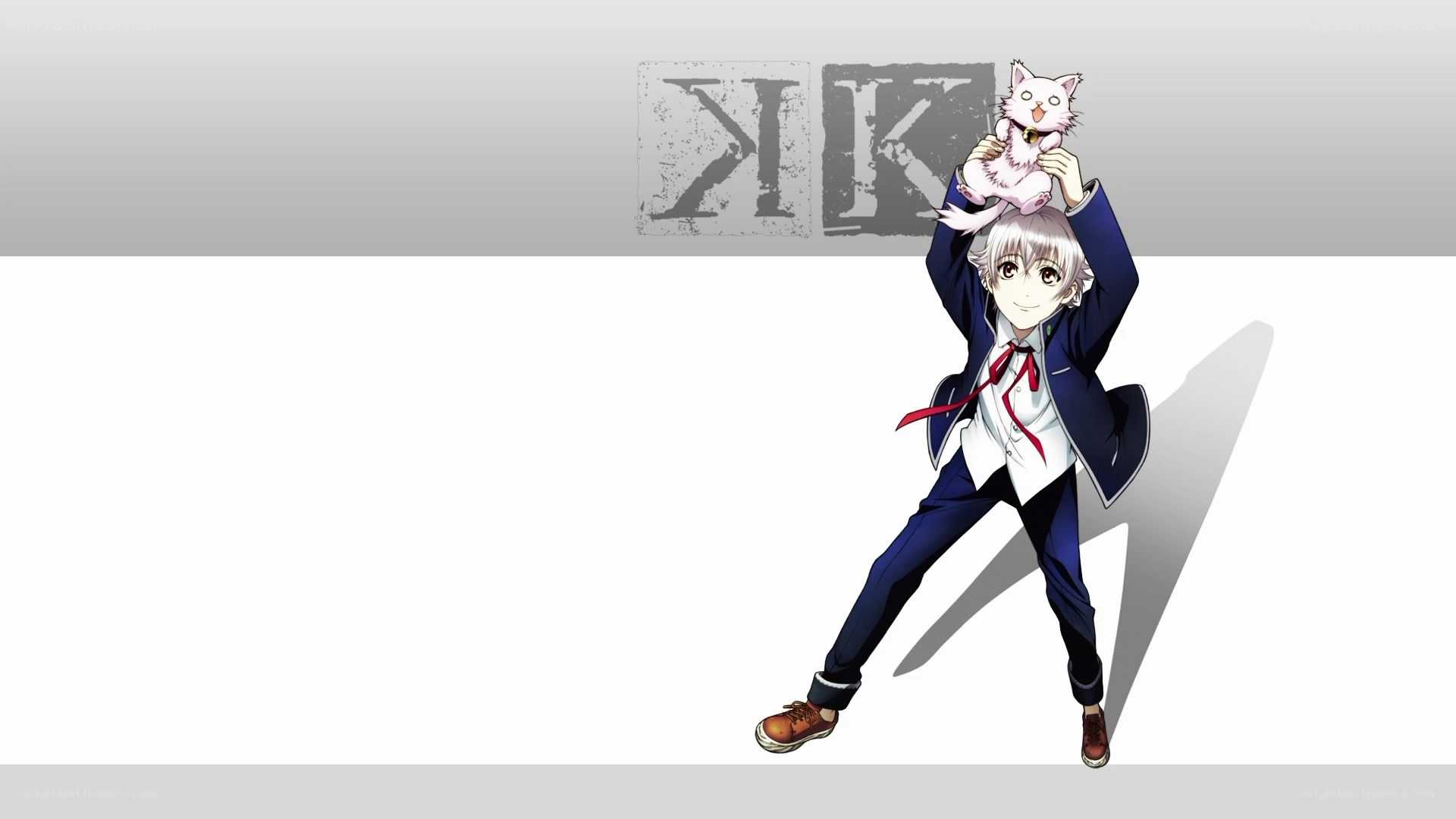 anime character with cat