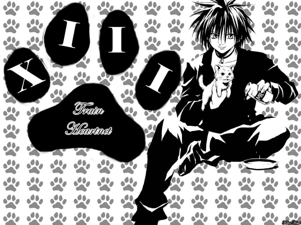 Anime character with cat