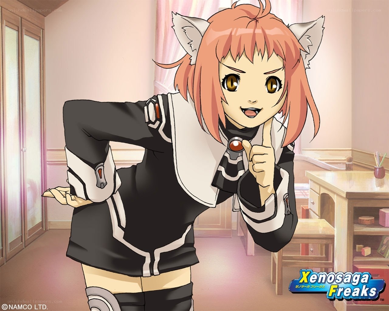 Anime character with cat ears