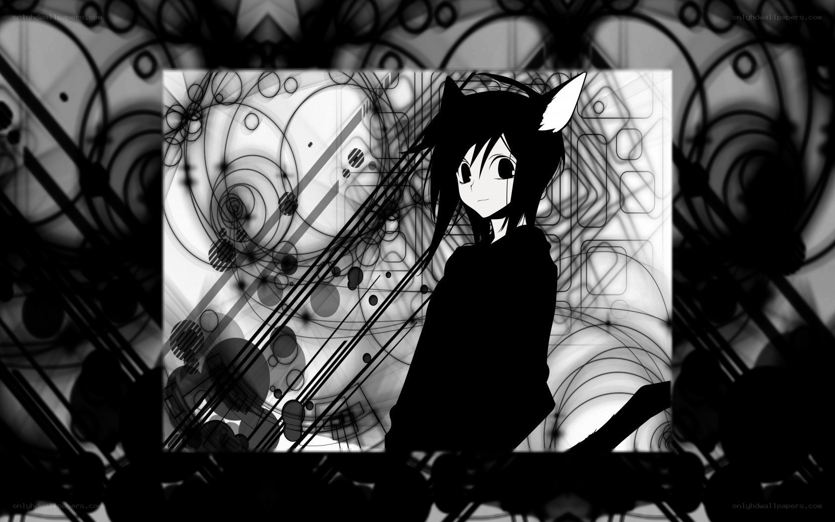 anime character with cat ears