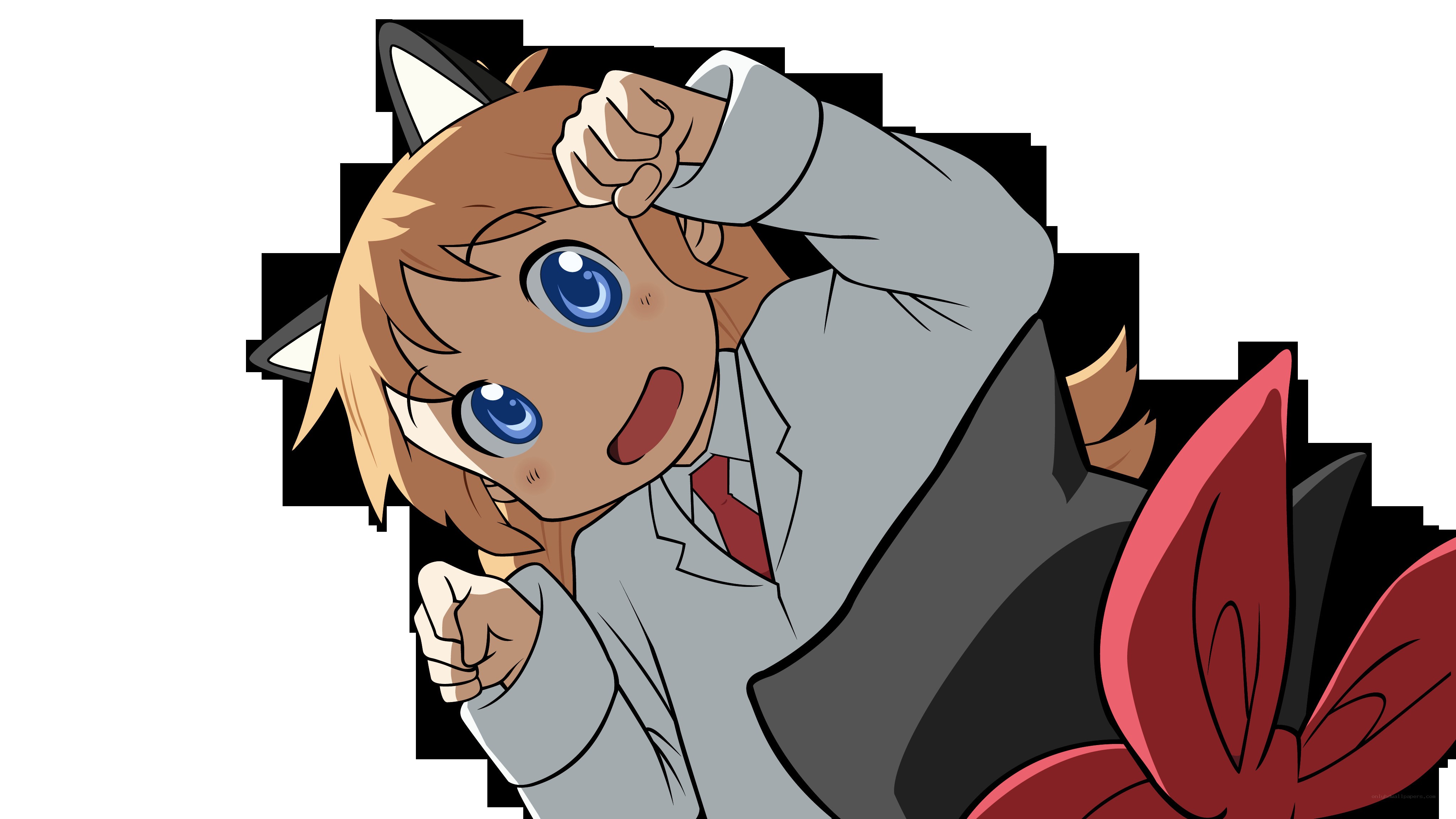 anime character with cat ears