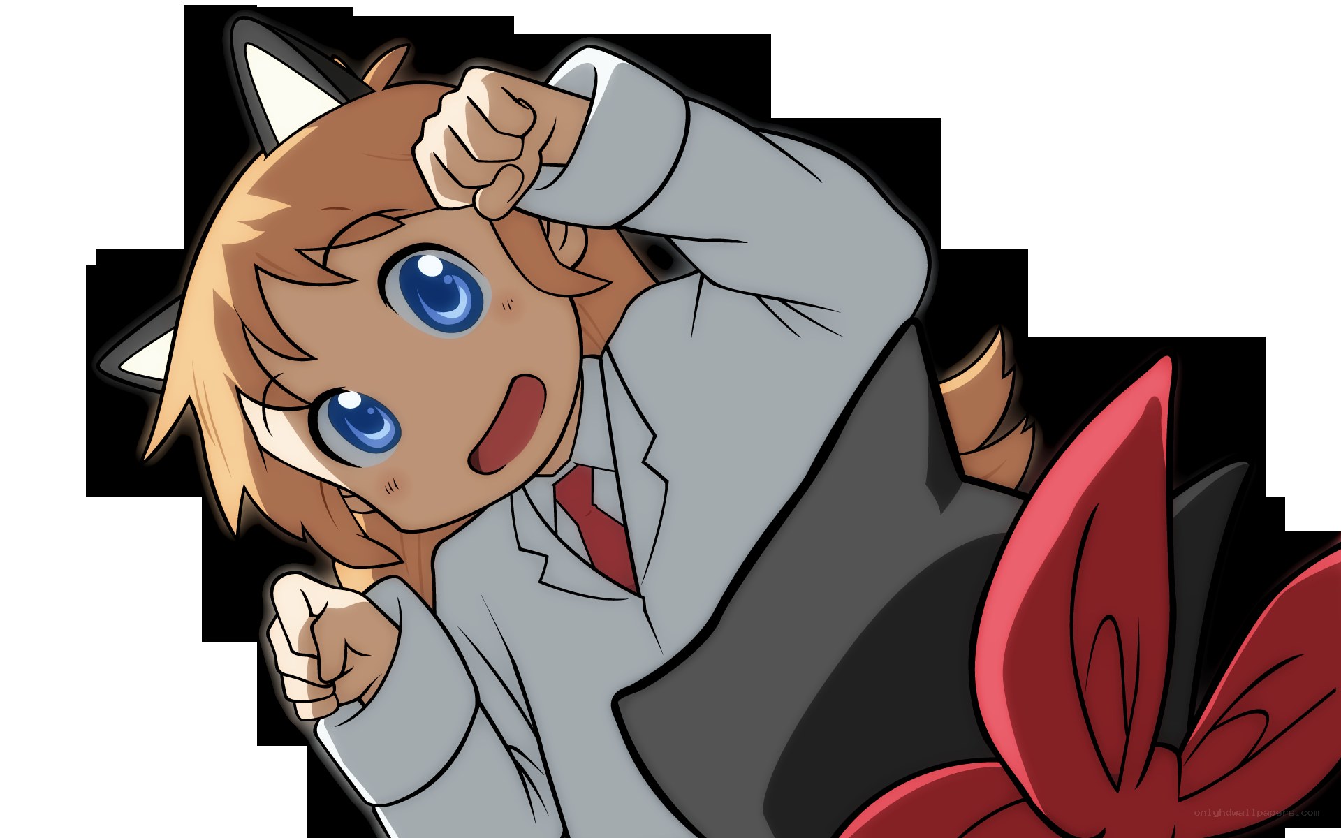 anime character with cat ears