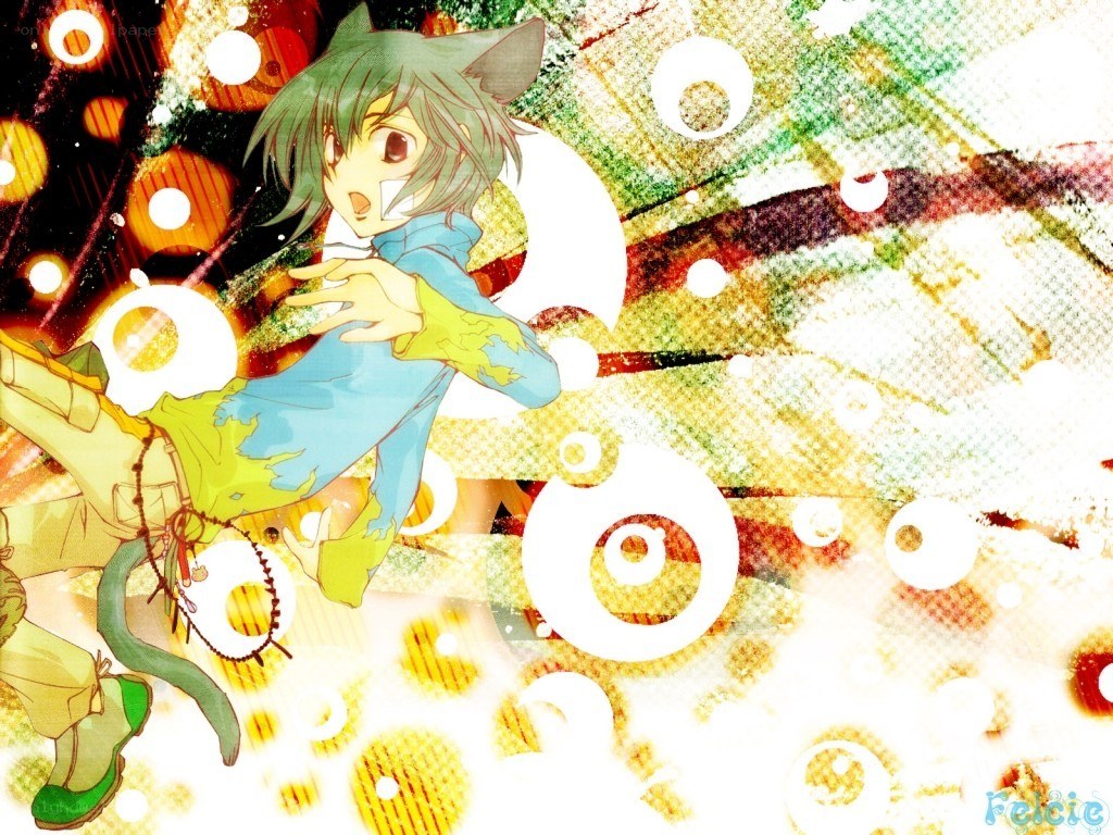 Anime character with cat ears