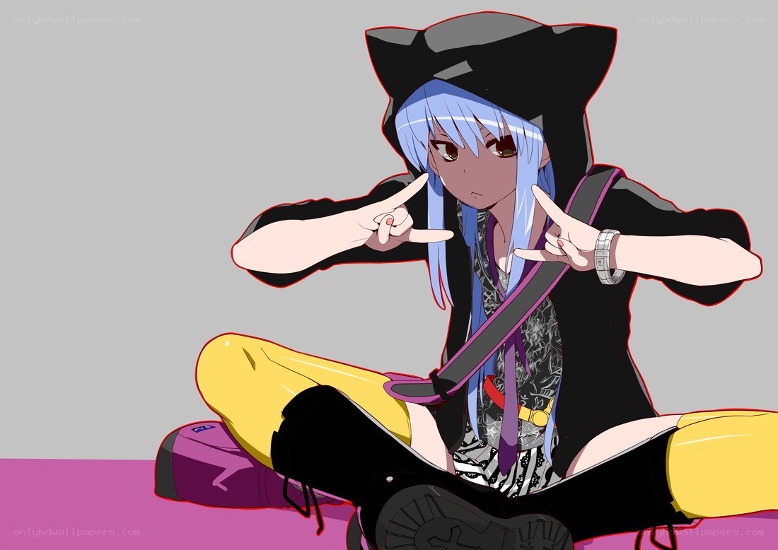 anime character with cat ears