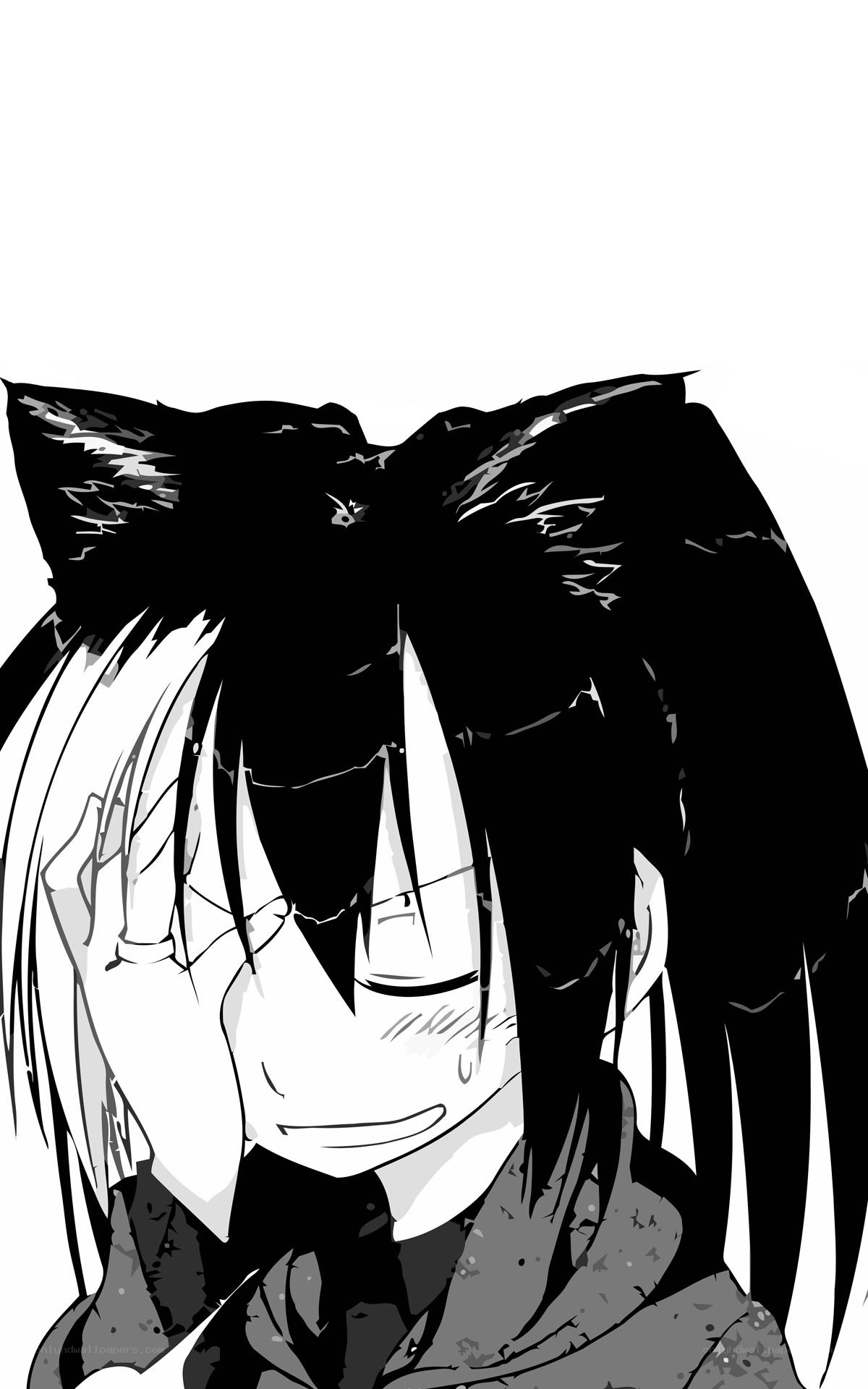 anime character with cat ears
