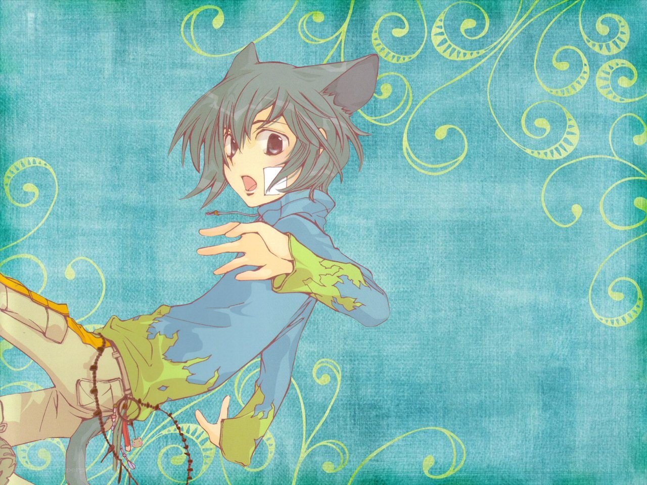 anime character with cat ears