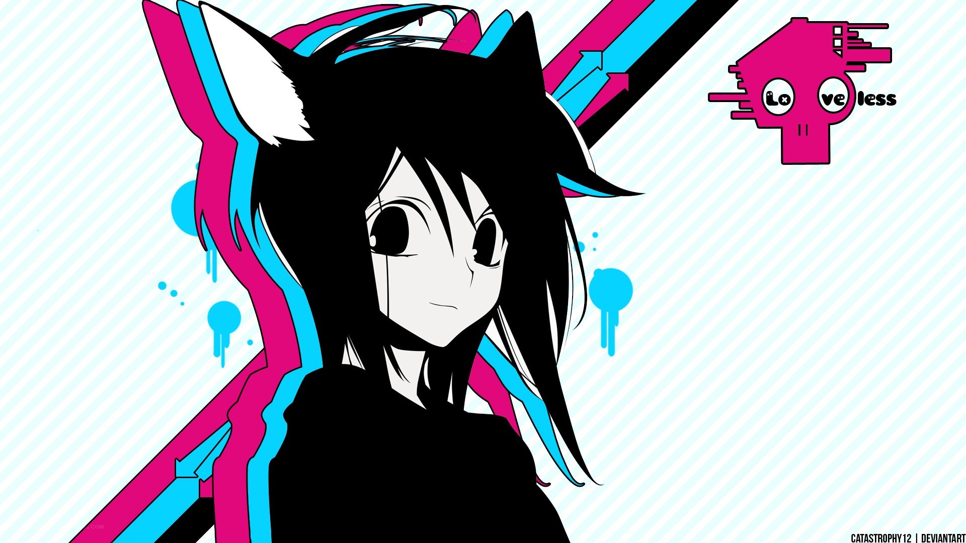 anime character with cat ears