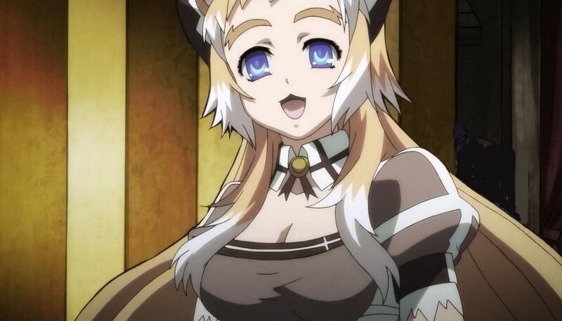 Anime Character with Cat Ears — Brown, Cheerful
