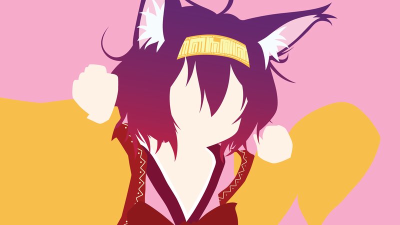 Anime Character with Cat Ears — Pink, Energetic