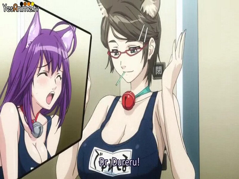 Anime Character with Cat Ears — Purple