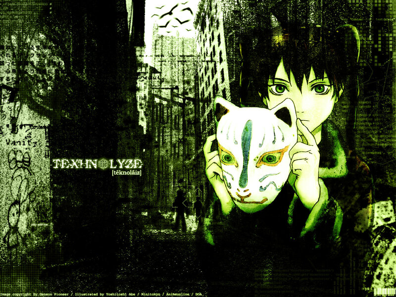 anime character with cat mask