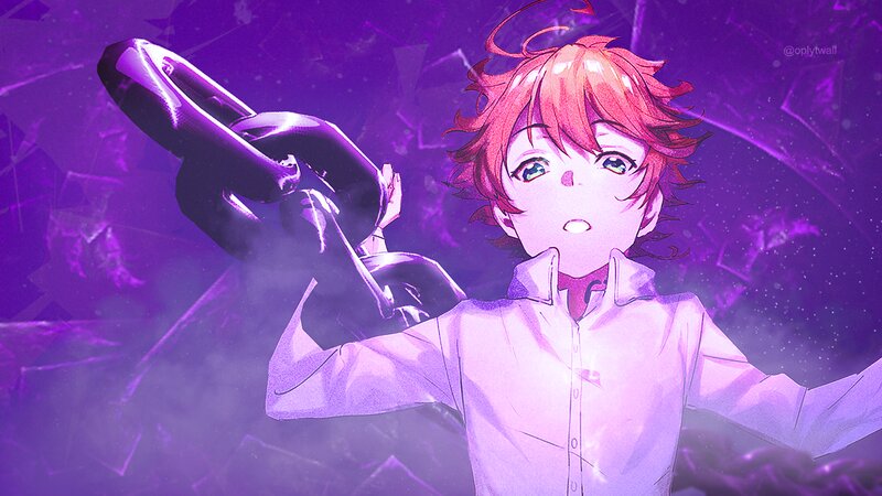 Anime Character with Chain — Purple