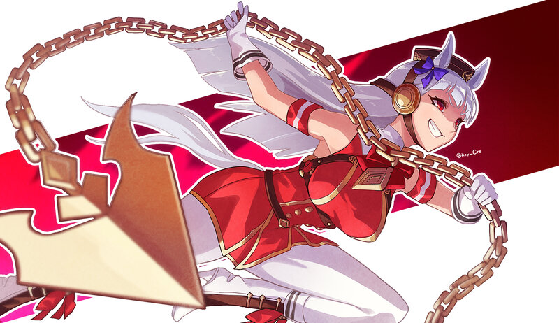 Anime Character with Chain — Red