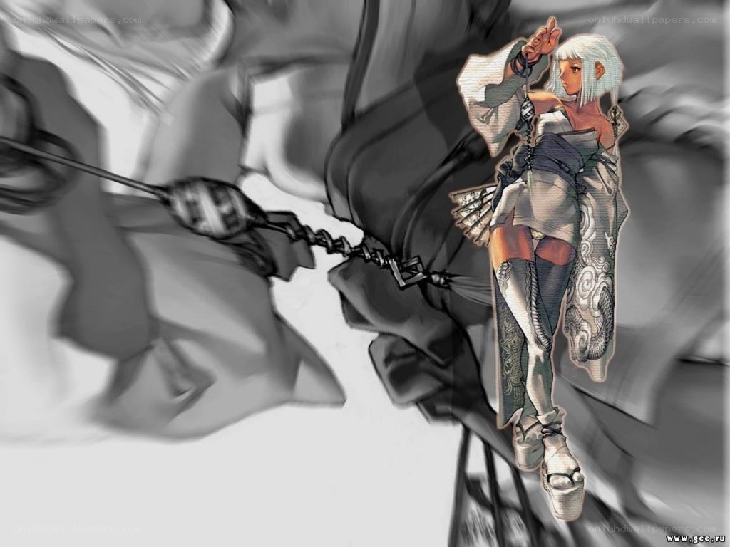anime character with chain weapon