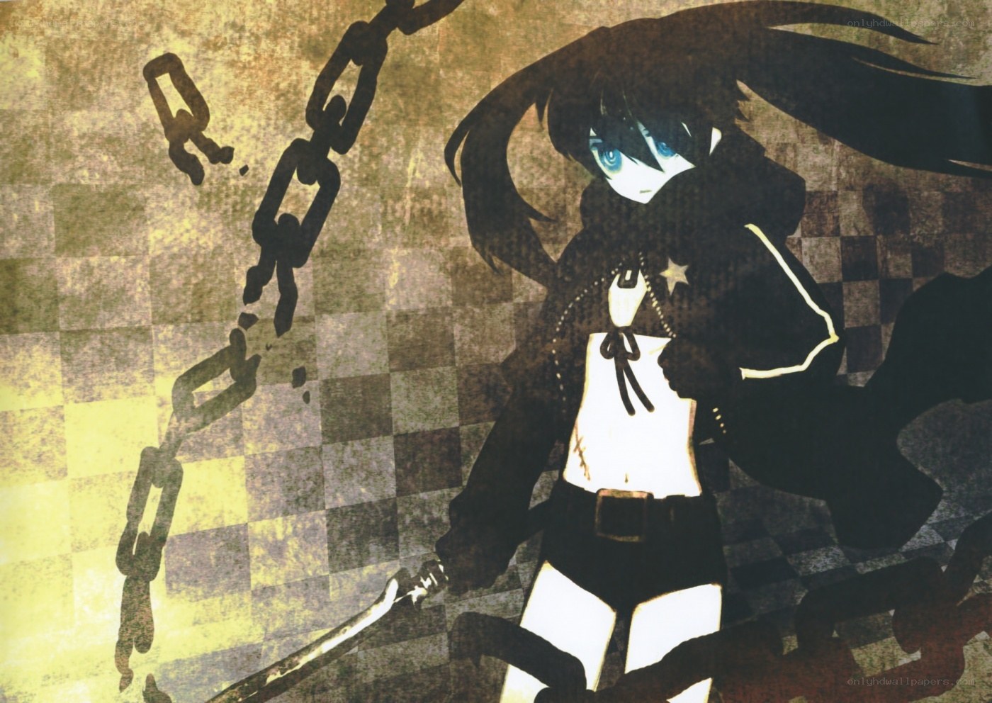 anime character with chain weapon
