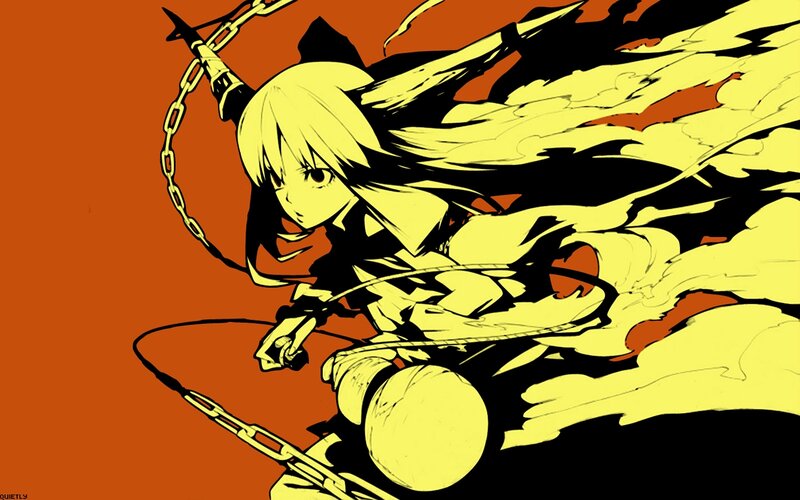 anime character with chain weapon