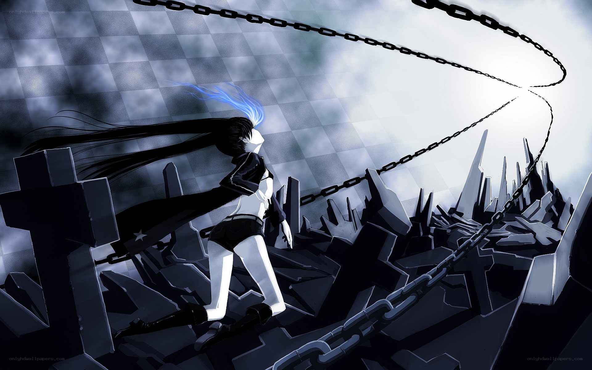 Anime character with chains