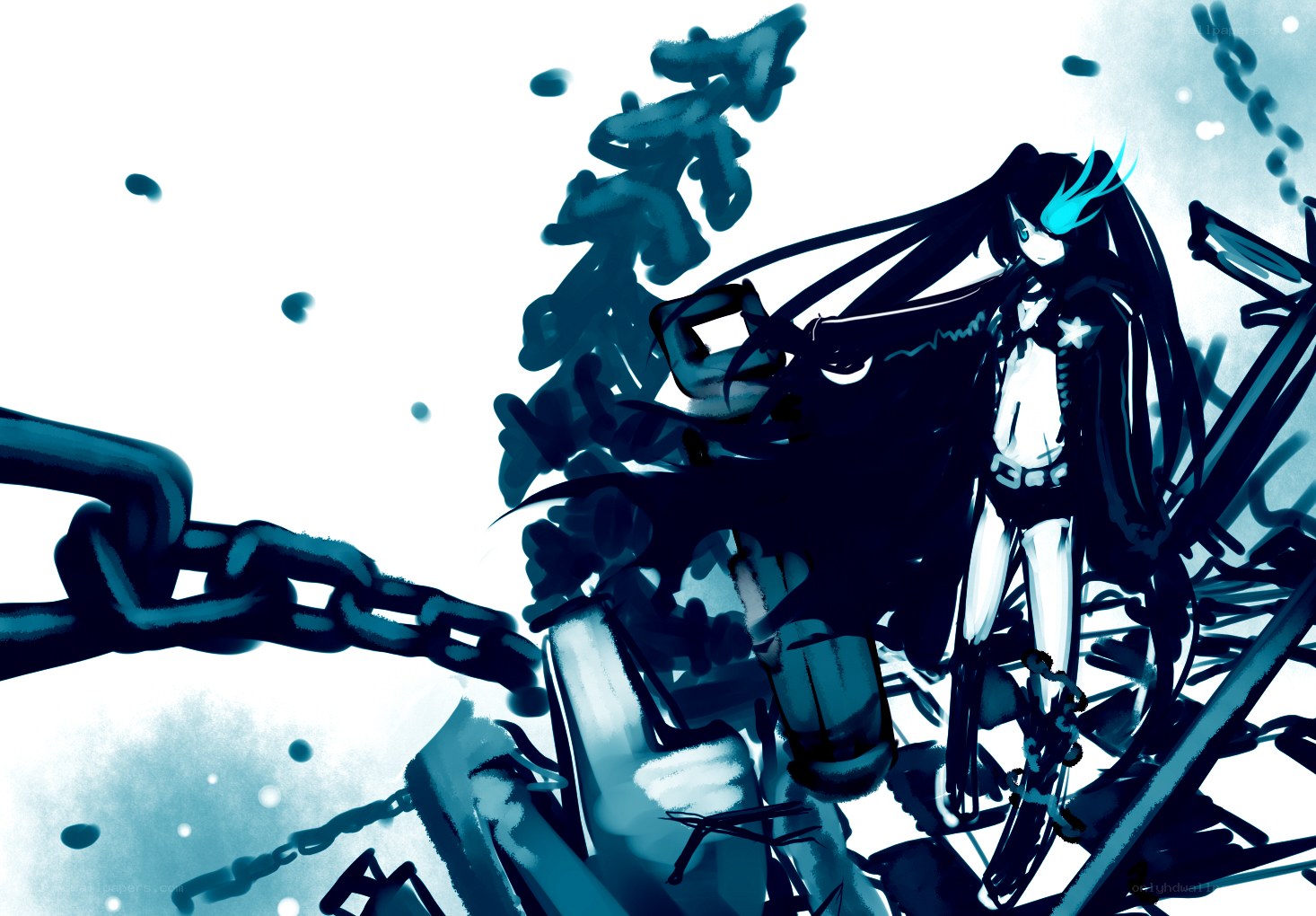 anime character with chains