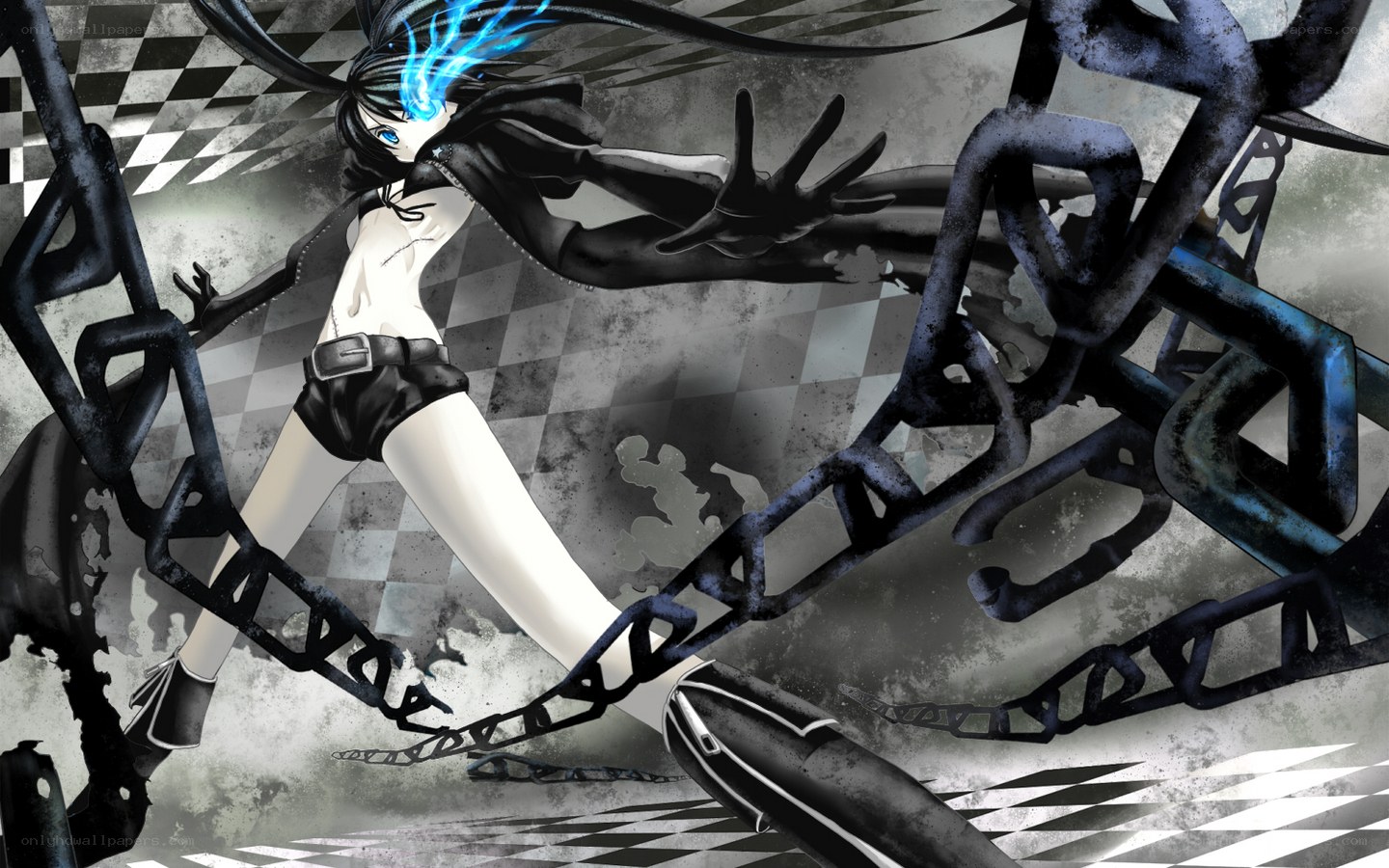 Anime character with chains