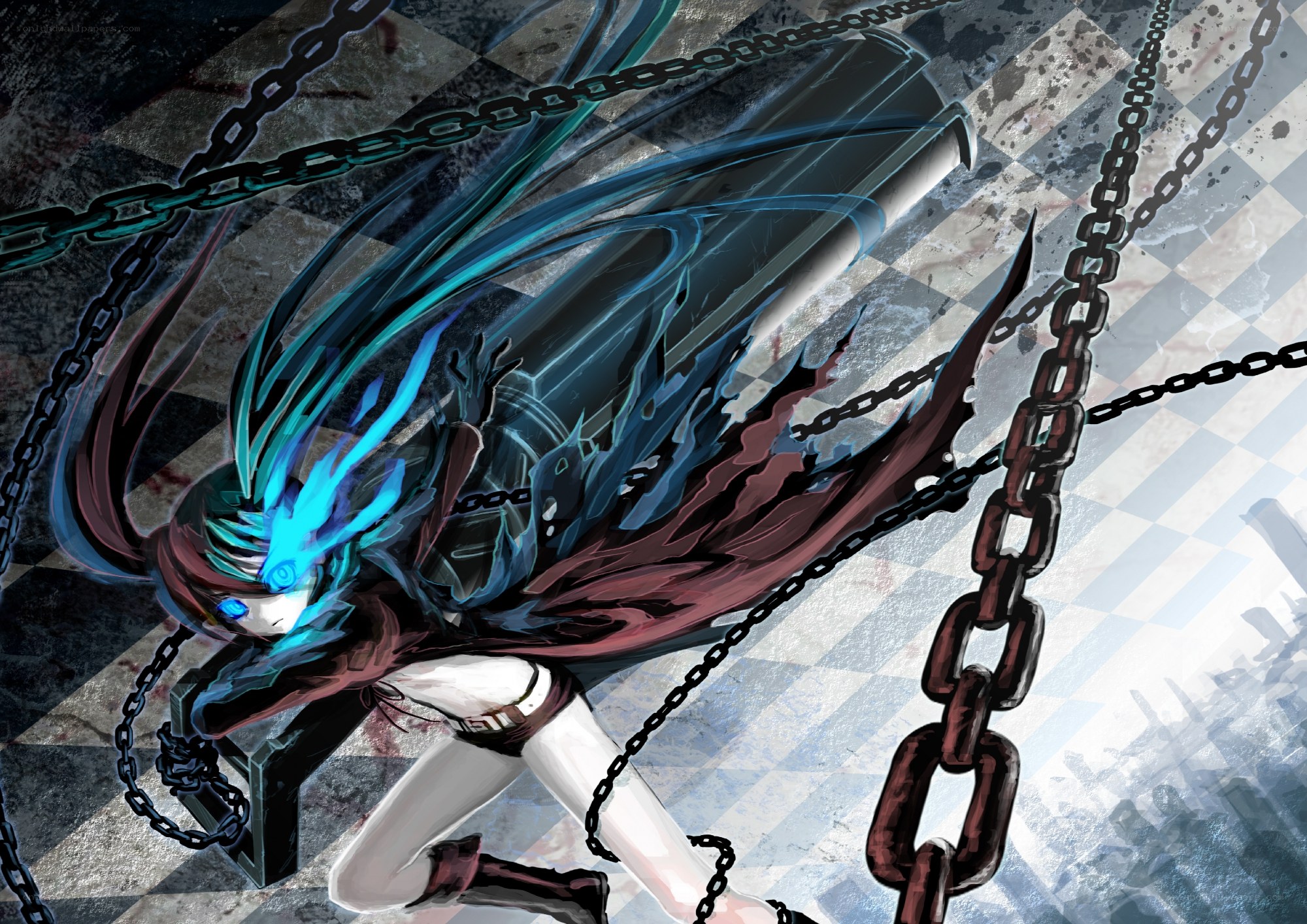 Anime character with chains
