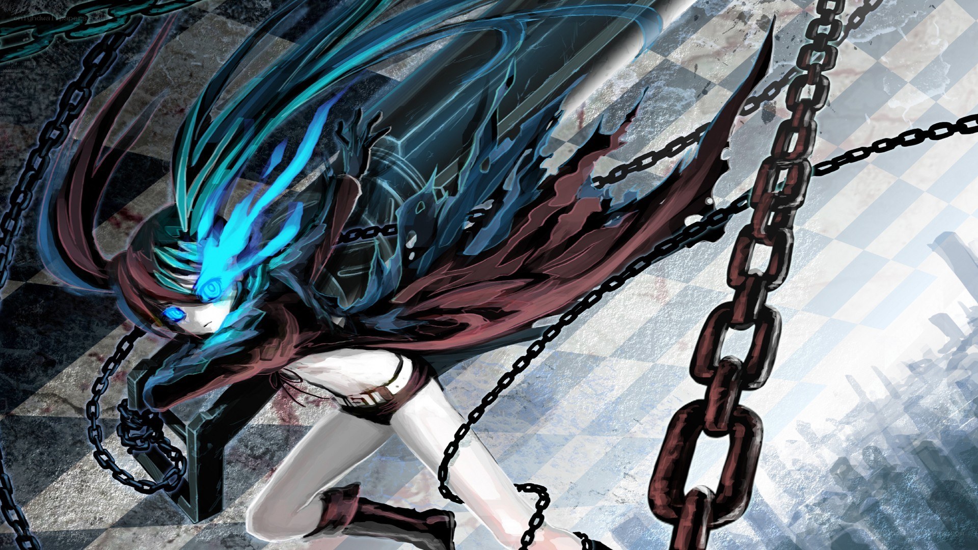 anime character with chains