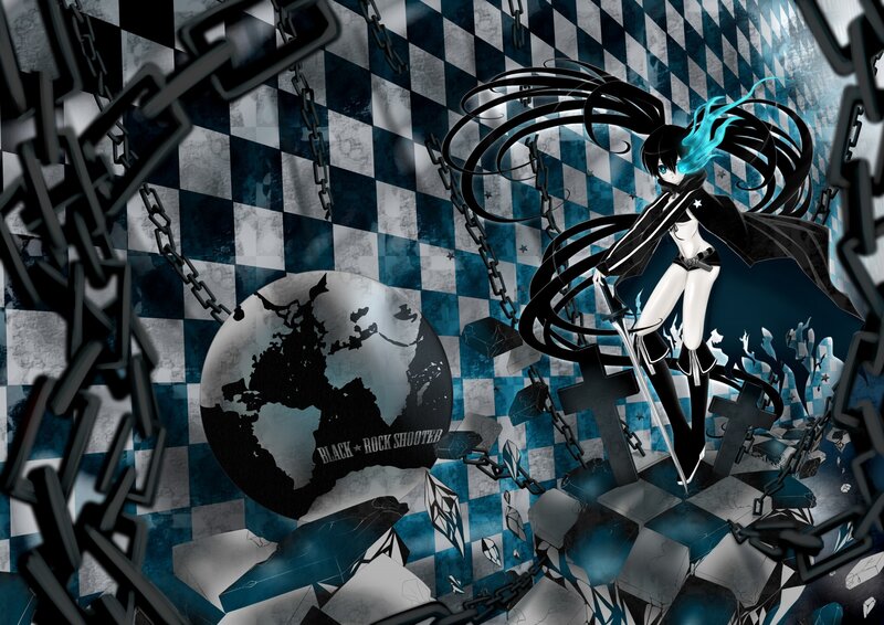 Anime character with chains and globe