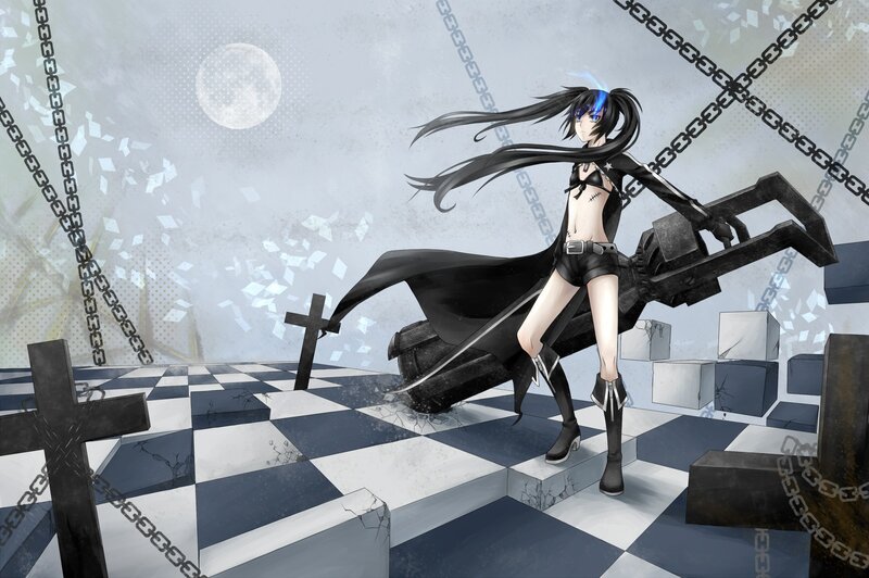 Anime character with chains and sword