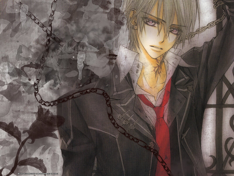 Anime Character with Chains — Black, Dramatic, Manga, Rose