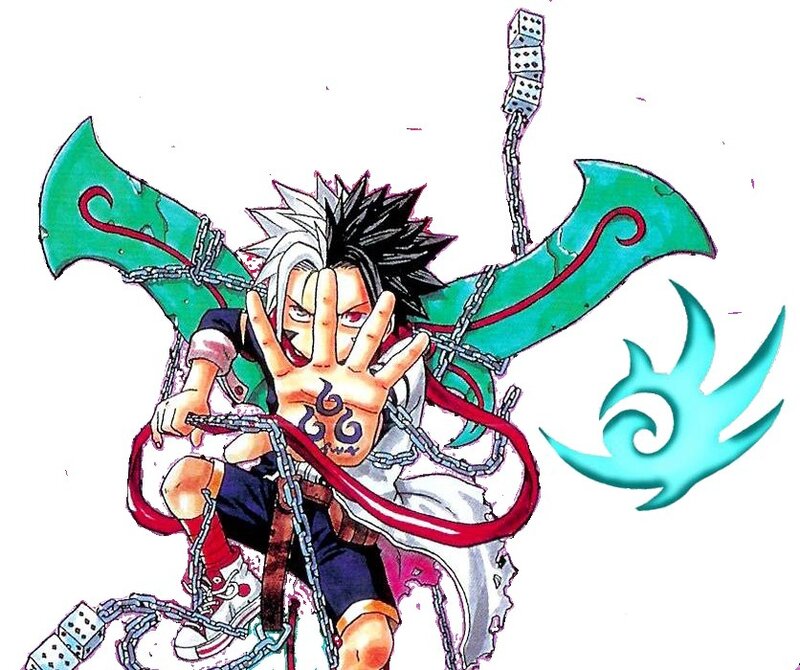 Anime Character with Chains — Green