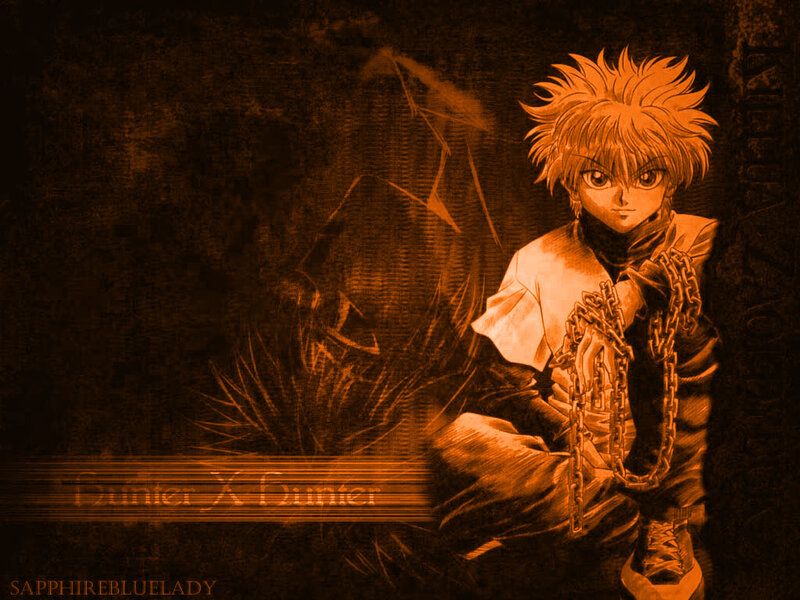 Anime Character with Chains — Orange, Dramatic