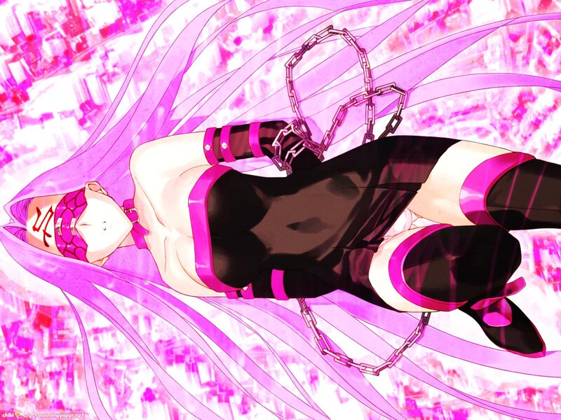 Anime Character with Chains — Pink, Dramatic