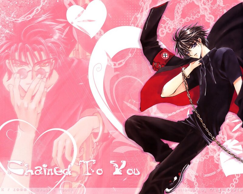 Anime Character with Chains — Pink