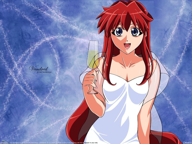 anime character with champagne
