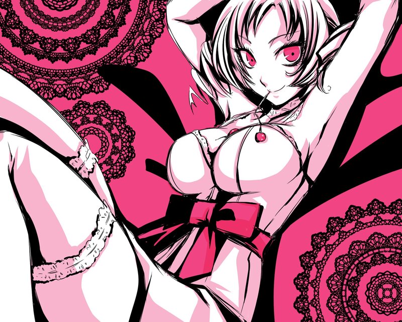 anime character with cherry