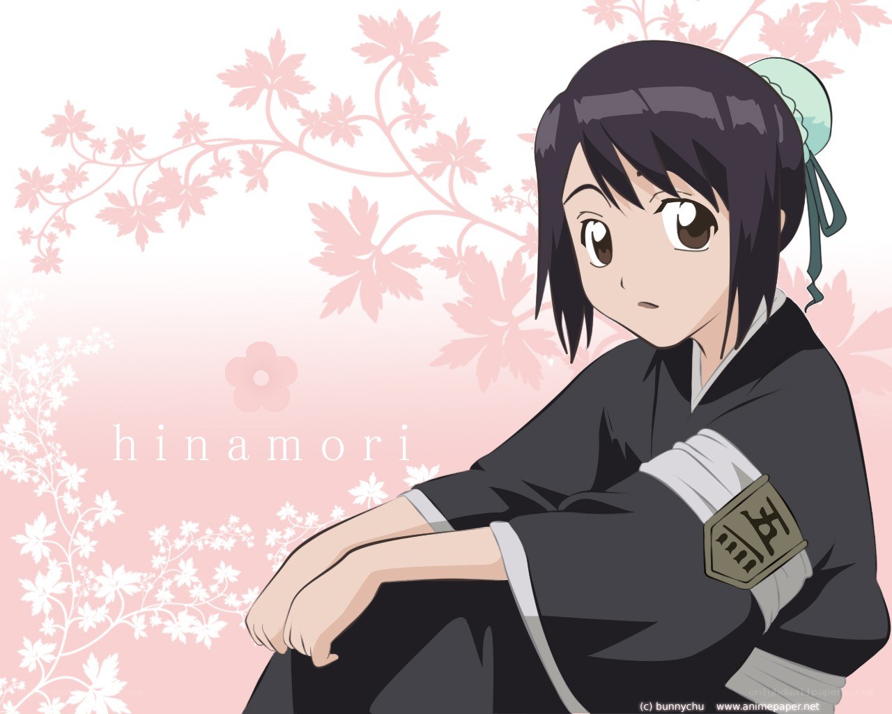 Anime character with cherry blossoms