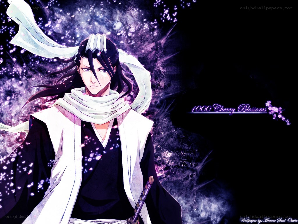 Anime character with cherry blossoms