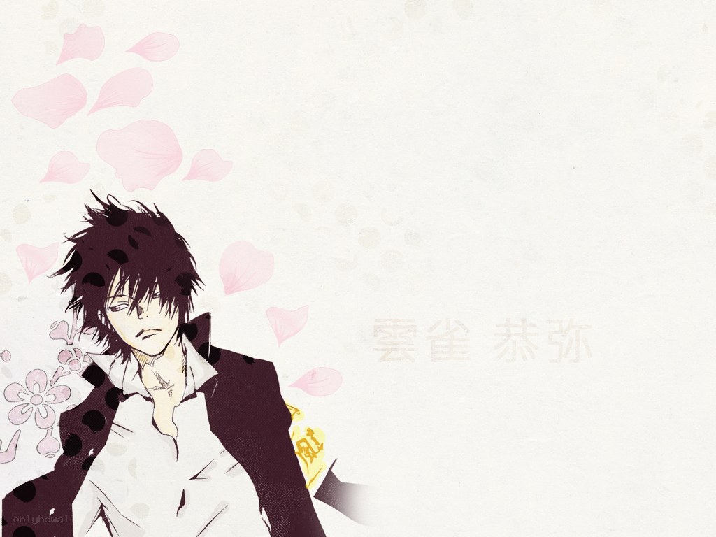 anime character with cherry blossoms
