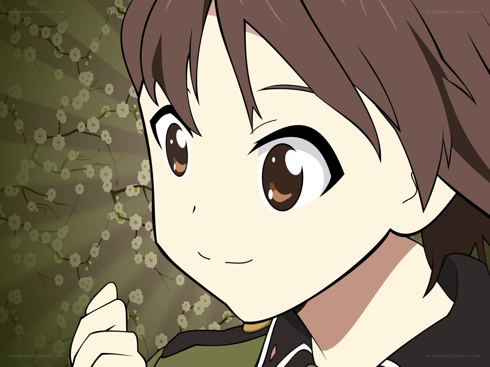 anime character with cherry blossoms