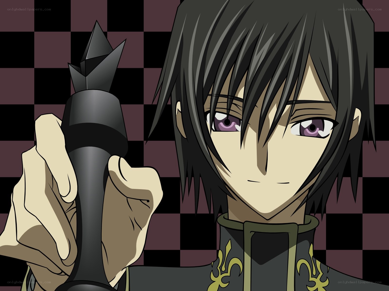 anime character with chess piece