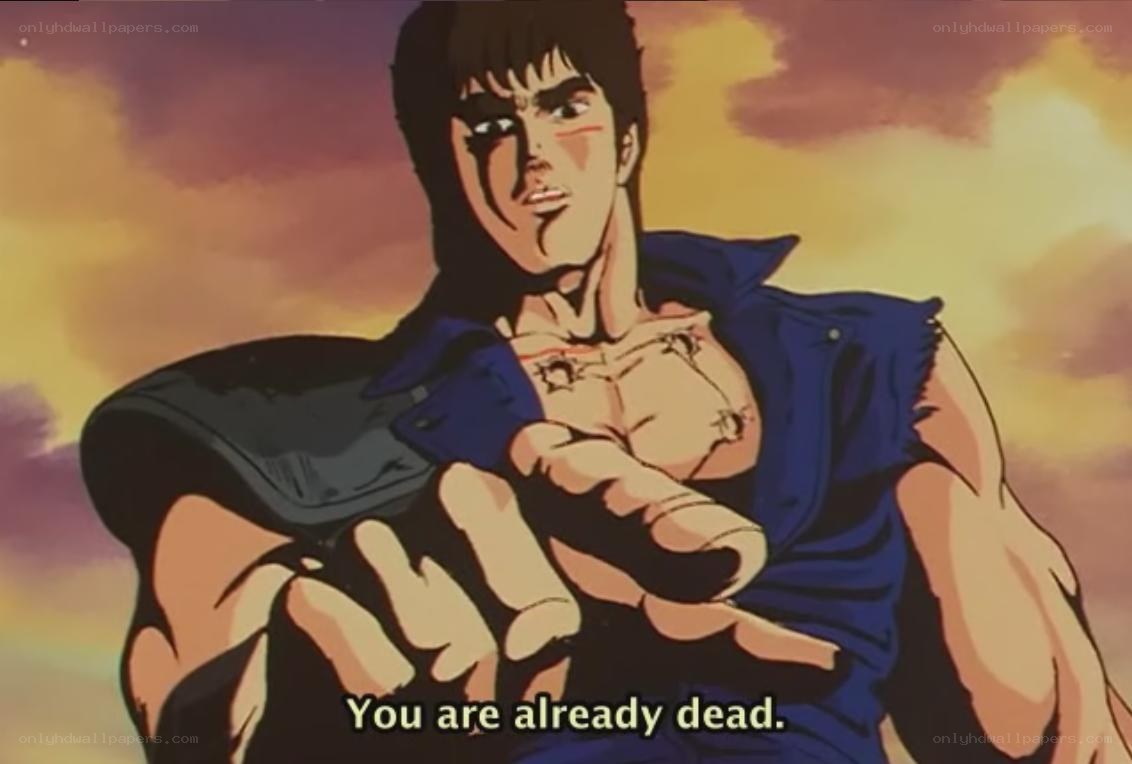 anime character with chest wound