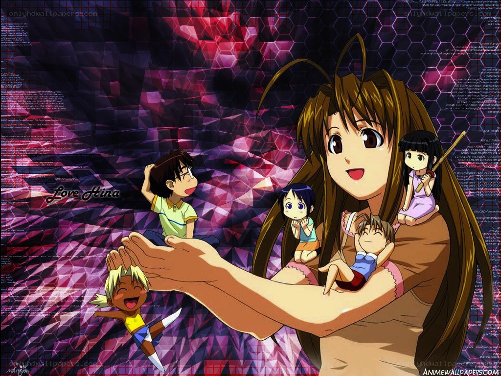 Anime character with children