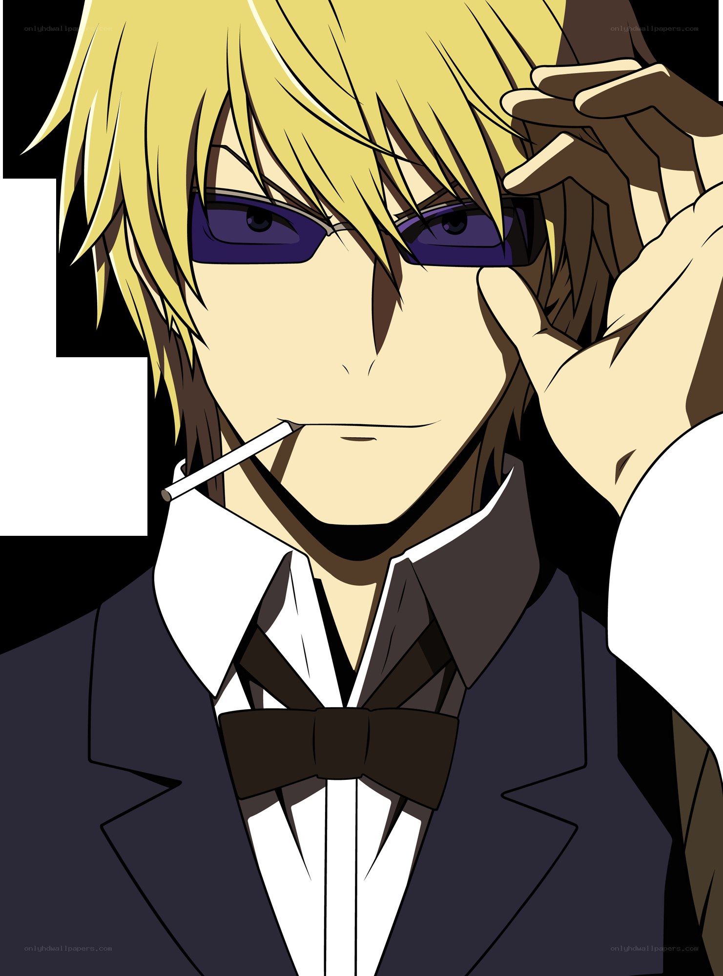 anime character with cigarette