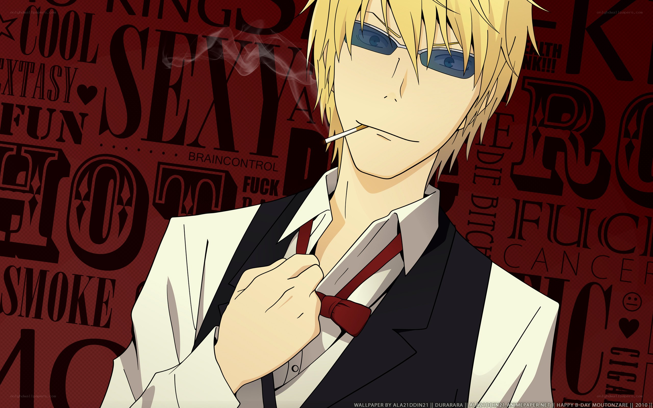 anime character with cigarette