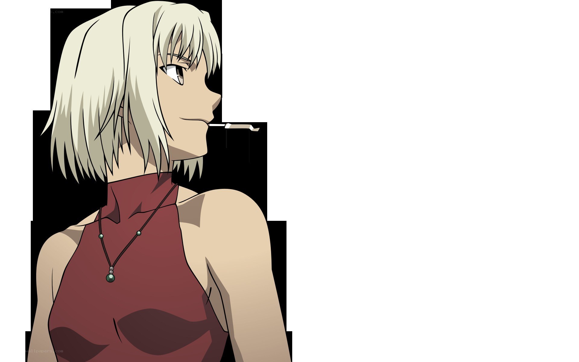 anime character with cigarette
