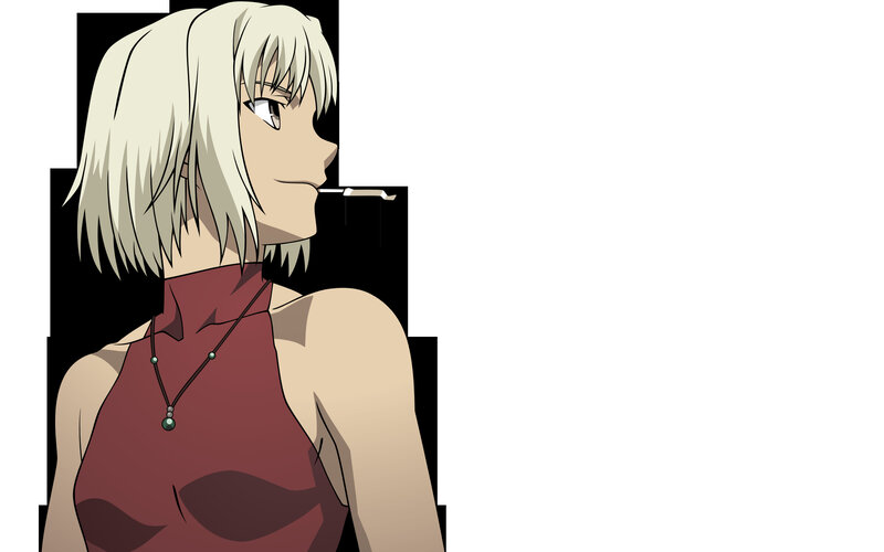 anime character with cigarette
