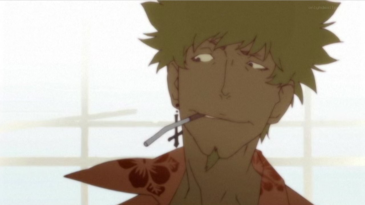 anime character with cigarette