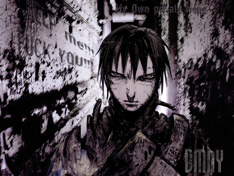 anime character with cigarette