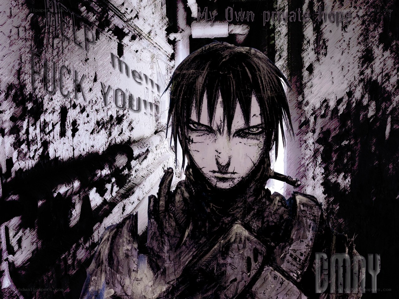anime character with cigarette