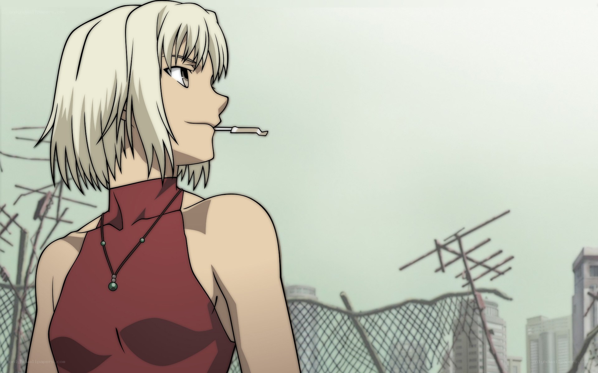 anime character with cigarette