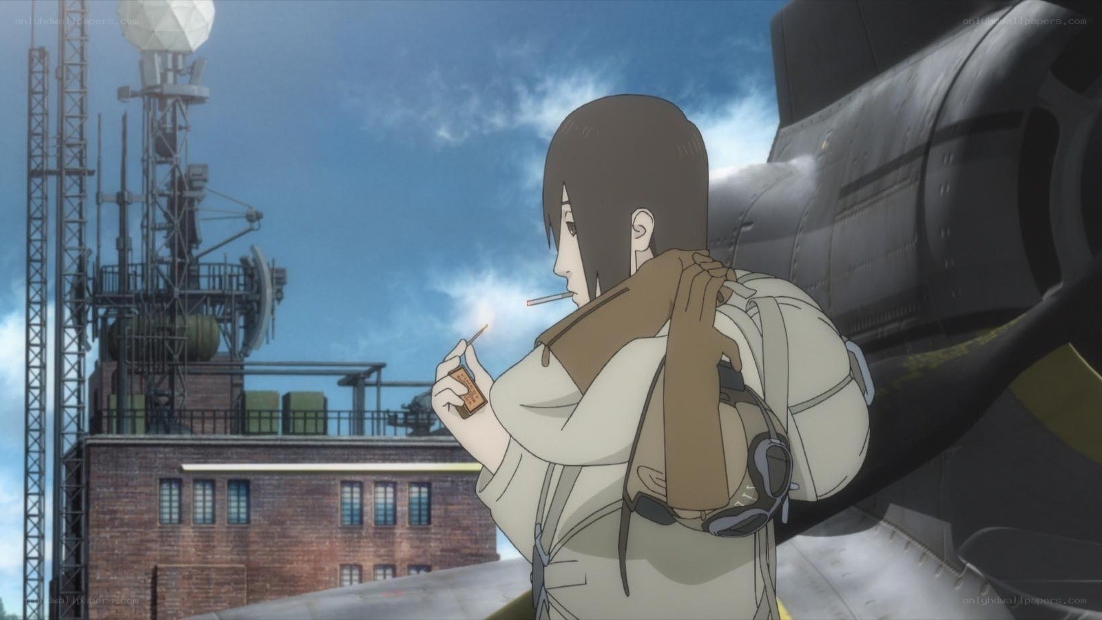 anime character with cigarette